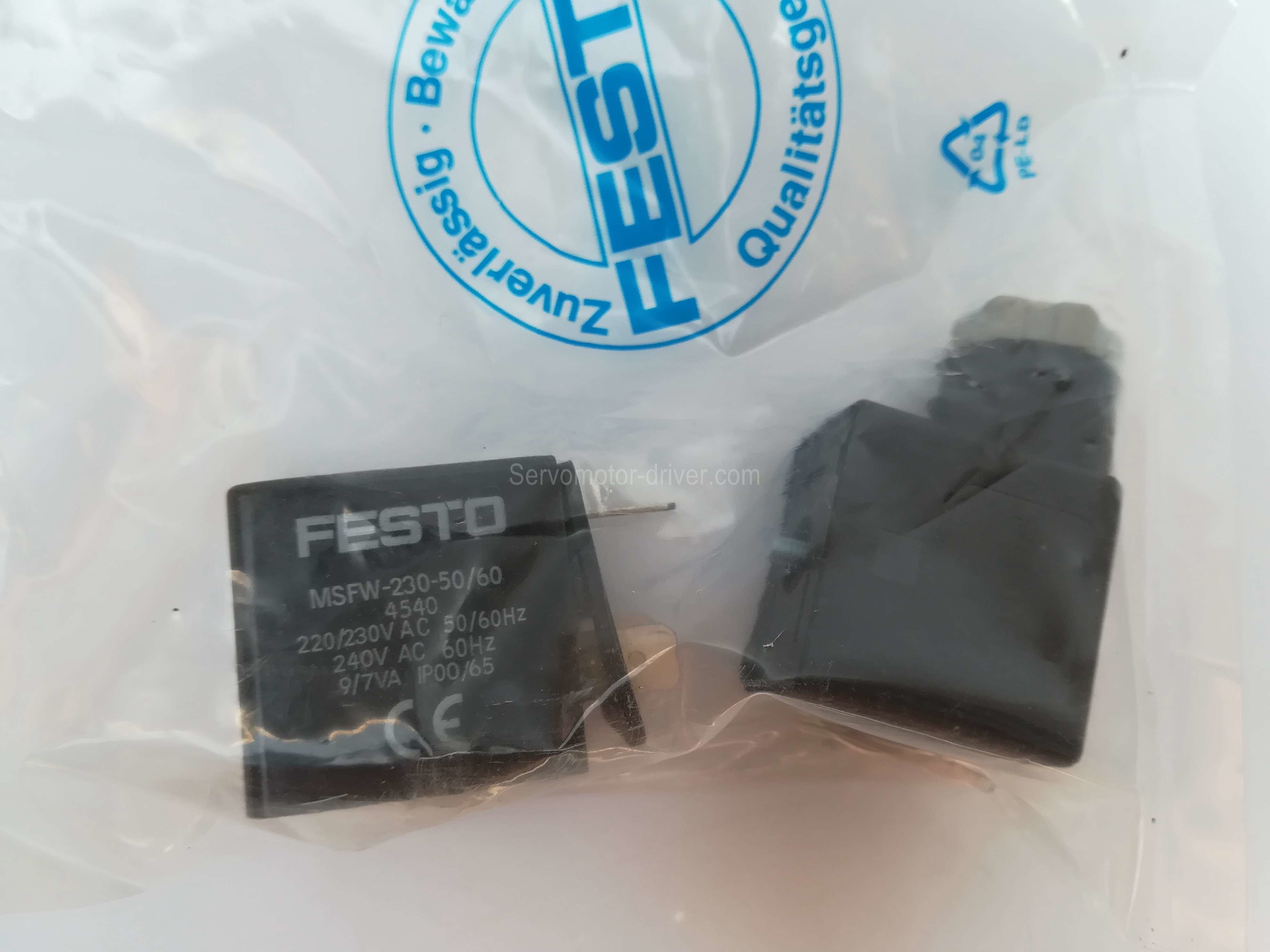 MSFW-230-50/60 Festo Solenoid Coil Plug Connector To Industry Standard ...